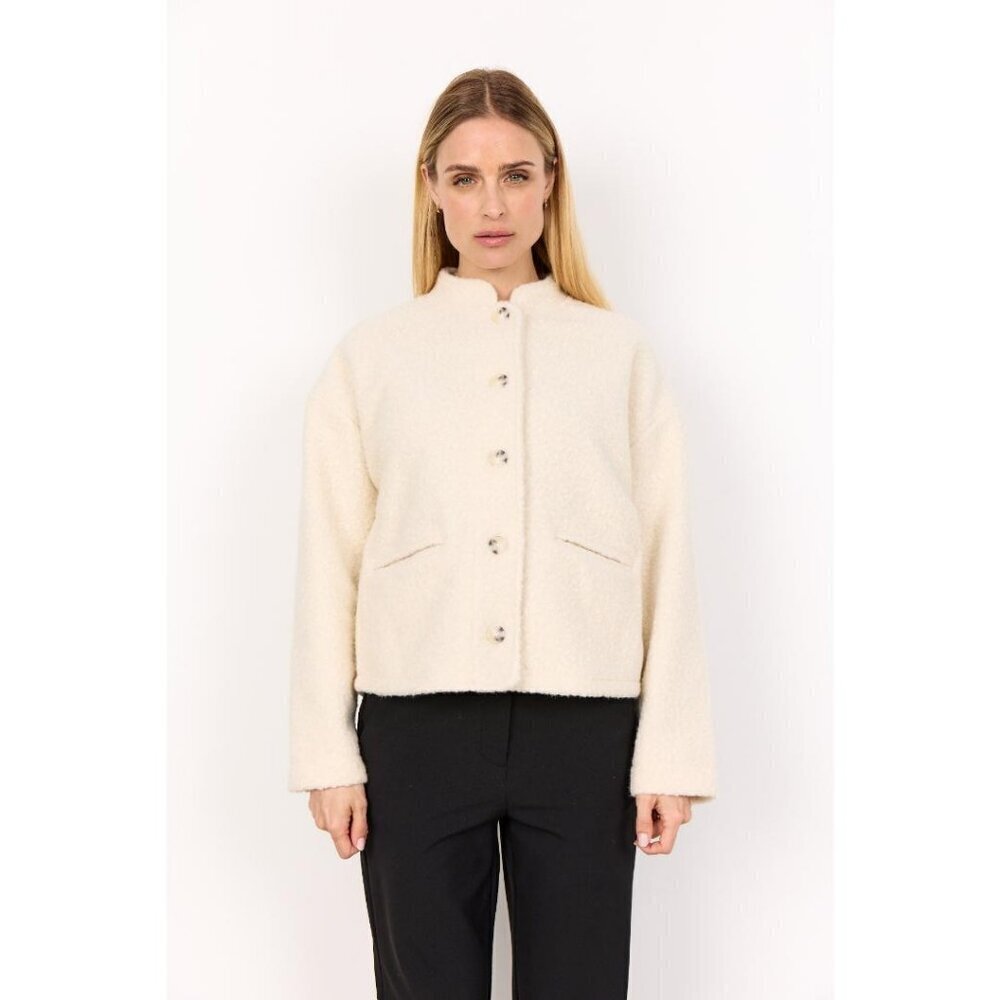 NWT SOYA CONCEPT SHAIMA Cream Teddy Jacket